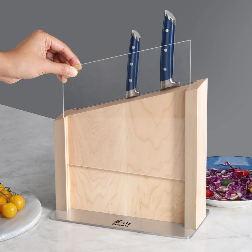 
                  
                    Load image into Gallery viewer, DENALI Series 7-Piece HUA Magnetic Block Set, Blue Handles, Maple, 10300835
                  
                