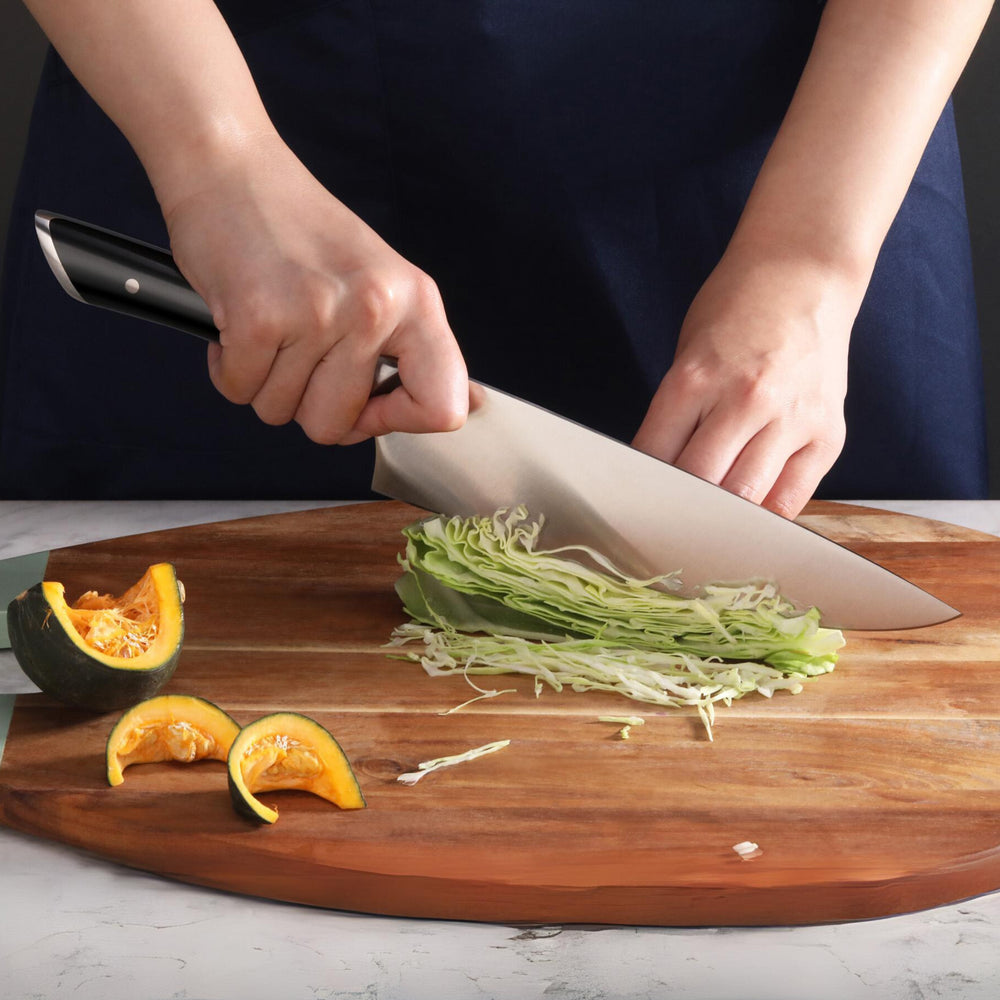 
                  
                    Load image into Gallery viewer, HELENA Series 10-Piece Knife Block Set, Forged German Steel, Acacia Block
                  
                