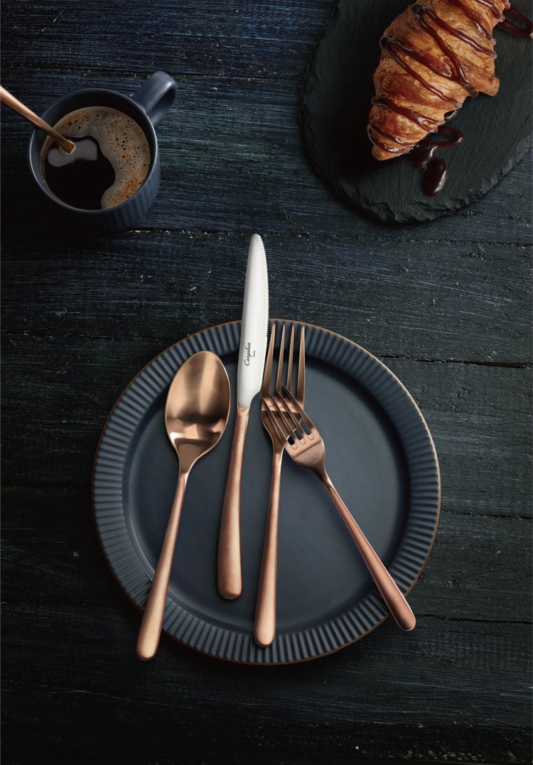 RAIN II Series 20-Piece Forged Flatware Set, Stainless Steel 18/10
