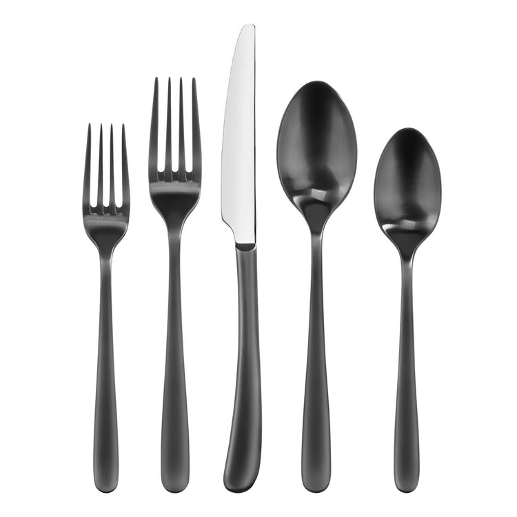 RAIN II Series 20-Piece Forged Flatware Set, Stainless Steel 18/10