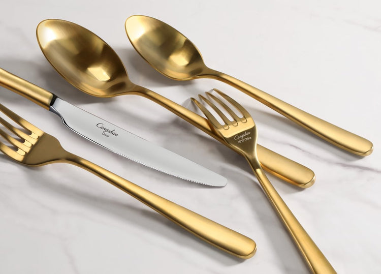 RAIN II Series 20-Piece Forged Flatware Set, Stainless Steel 18/10