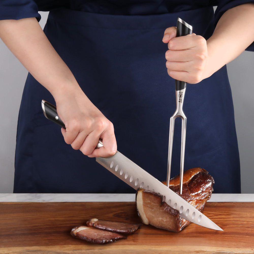 
                  
                    Load image into Gallery viewer, HELENA Series 6-Inch Carving Fork, Forged German Steel, 502636
                  
                