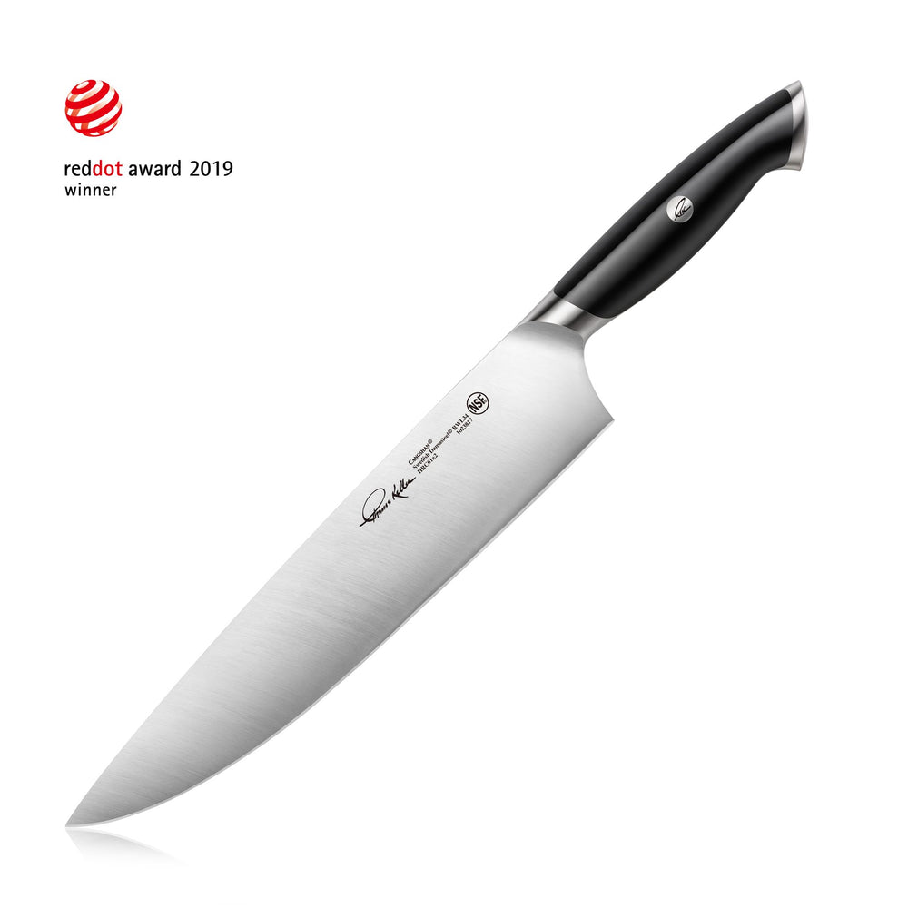 
                  
                    Load image into Gallery viewer, TKSC 10-Inch Chef&amp;#39;s Knife, Forged Swedish Powder Steel, Thomas Keller Signature Collection, Black, 1023817
                  
                