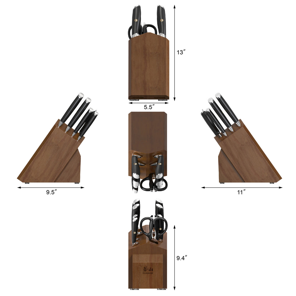 
                  
                    Load image into Gallery viewer, L &amp;amp; L1 Series 10-Piece Knife Block Set, Forged German Steel
                  
                