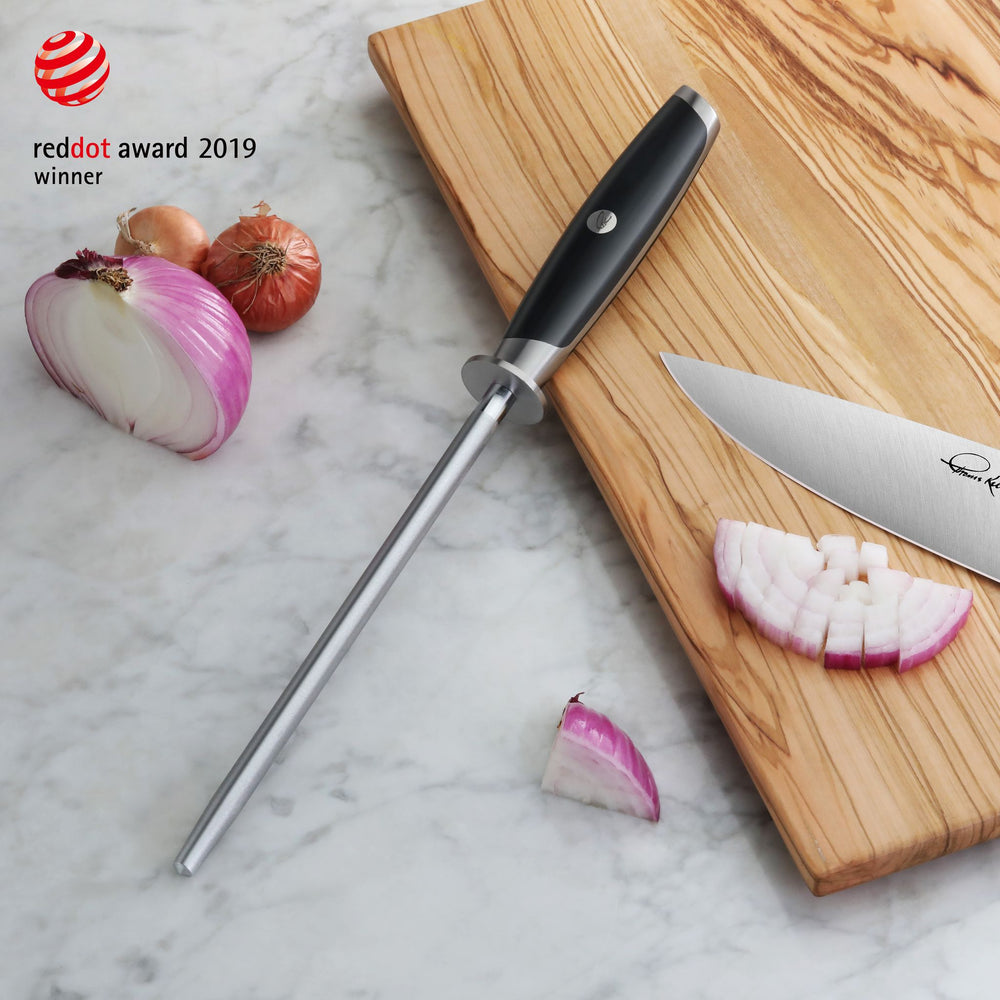 
                  
                    Load image into Gallery viewer, TKSC Diamond Coated 8-Inch Honing Steel, Thomas Keller Signature Collection, 1024647
                  
                