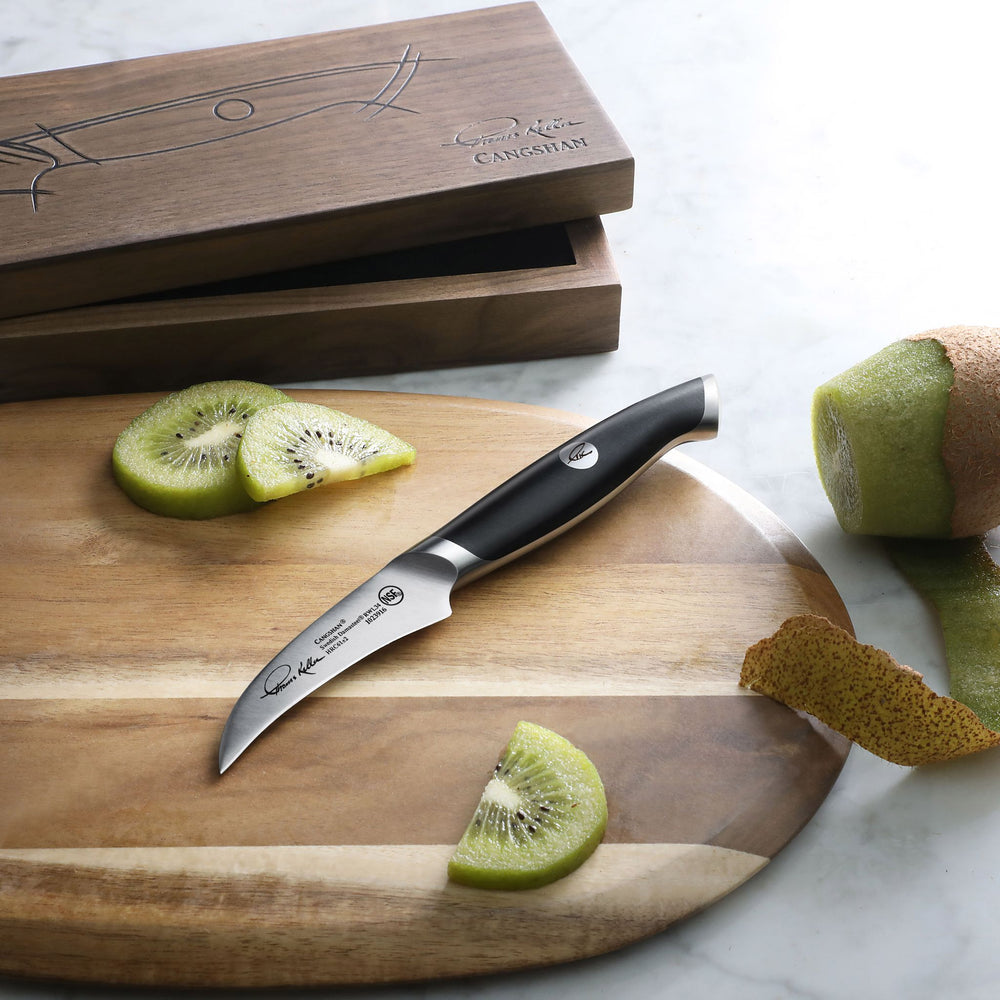 
                  
                    Load image into Gallery viewer, TKSC 2.75-Inch Peeling Knife, Forged Swedish Powder Steel, Thomas Keller Signature Collection, 1023916
                  
                