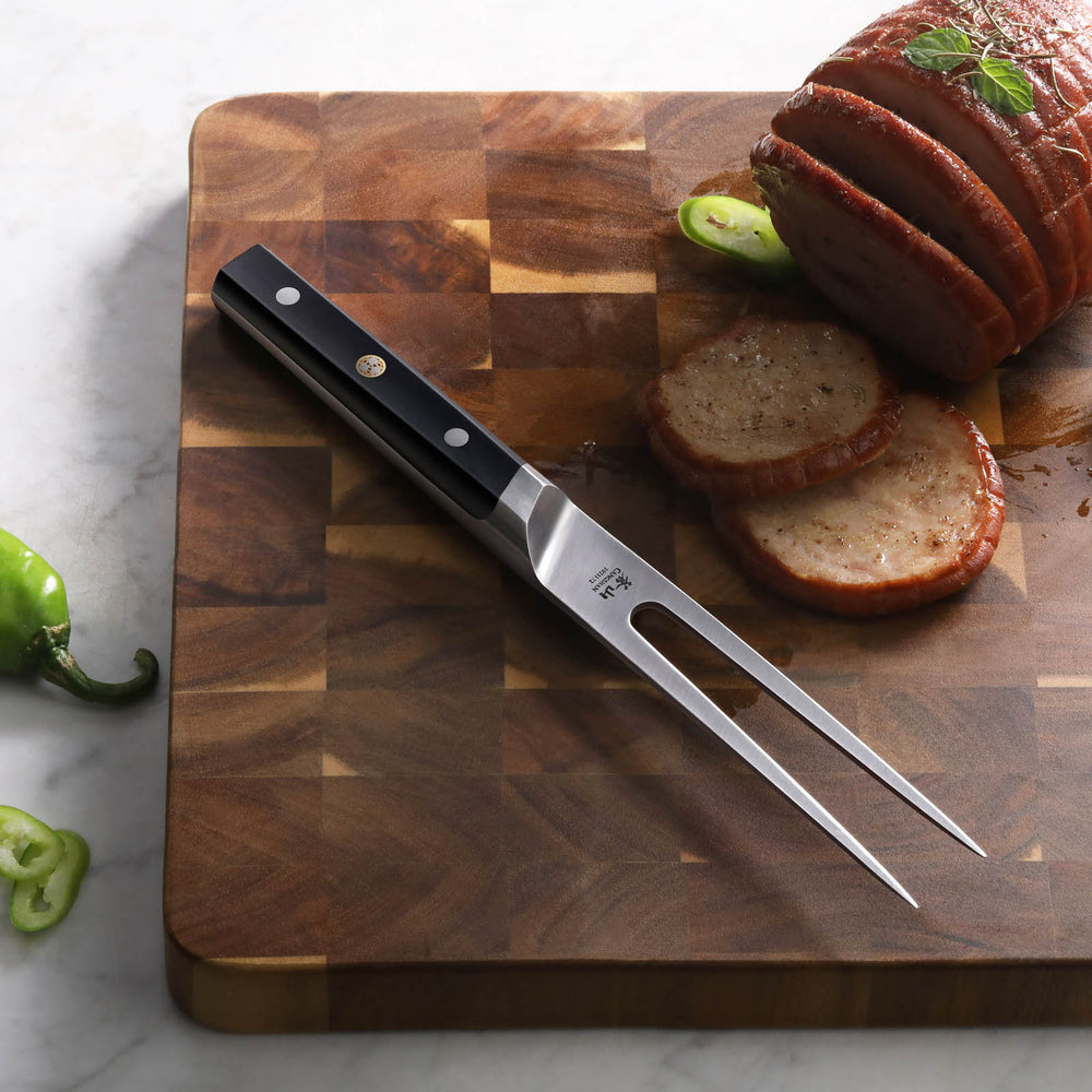 
                  
                    Load image into Gallery viewer, TC Series 6-Inch Carving Fork, Forged Swedish 14C28N Steel, 1021172
                  
                