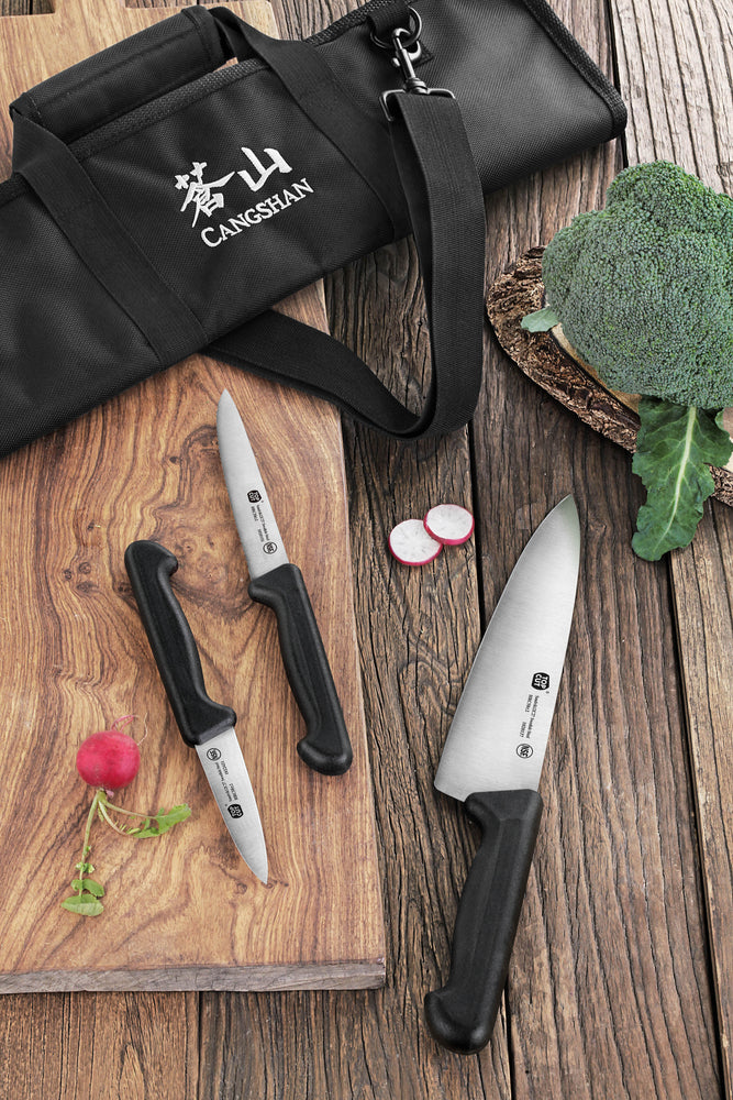 
                  
                    Load image into Gallery viewer, Top Cut P2 Series 4-Piece Starter Knife Bag Set, Swedish 12C27 Steel, 1020113
                  
                