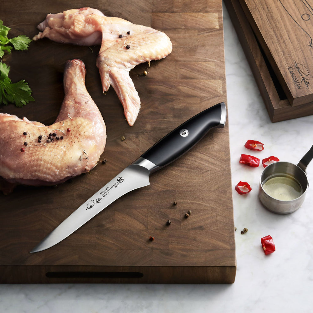 
                  
                    Load image into Gallery viewer, TKSC 6-Inch Boning Knife, Forged Swedish Powder Steel, Thomas Keller Signature Collection, 1023923
                  
                