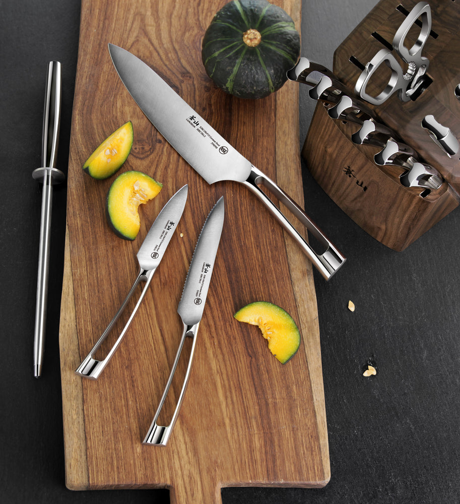 
                  
                    Load image into Gallery viewer, Cangshan N1 Series 17-Piece Knife Block Set, Forged German Steel, Walnut, 1022636
                  
                