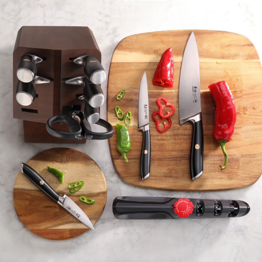 
                  
                    Load image into Gallery viewer, L &amp;amp; L1 Series 10-Piece Knife Block Set, Forged German Steel
                  
                