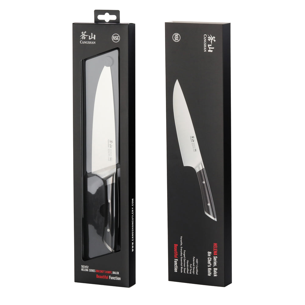 
                  
                    Load image into Gallery viewer, HELENA Series 8-Inch Chef&amp;#39;s Knife, Forged German Steel
                  
                