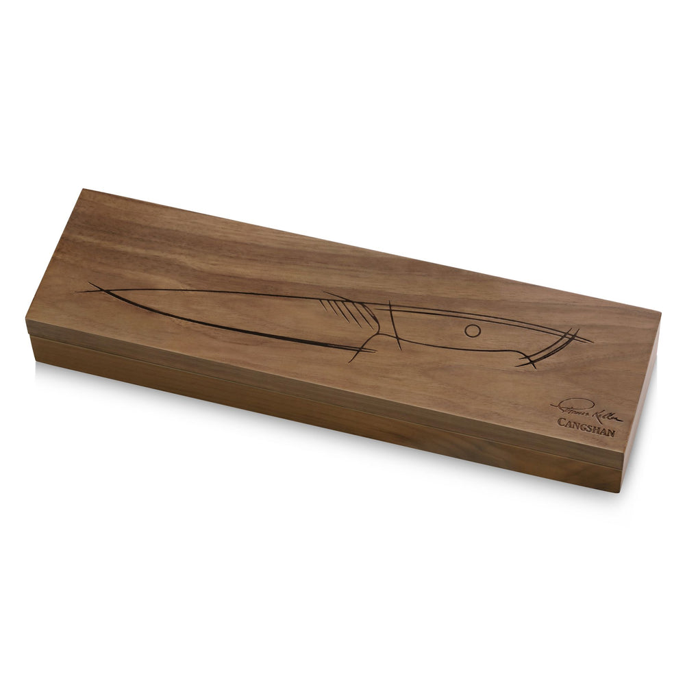 
                  
                    Load image into Gallery viewer, TKSC 7-Inch Utility Knife, Forged Swedish Powder Steel, Thomas Keller Signature Collection, 1023848
                  
                