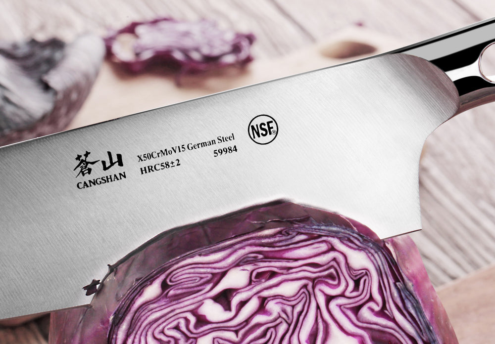 
                  
                    Load image into Gallery viewer, Cangshan N1 Series 17-Piece Knife Block Set, Forged German Steel, Walnut, 1022636
                  
                